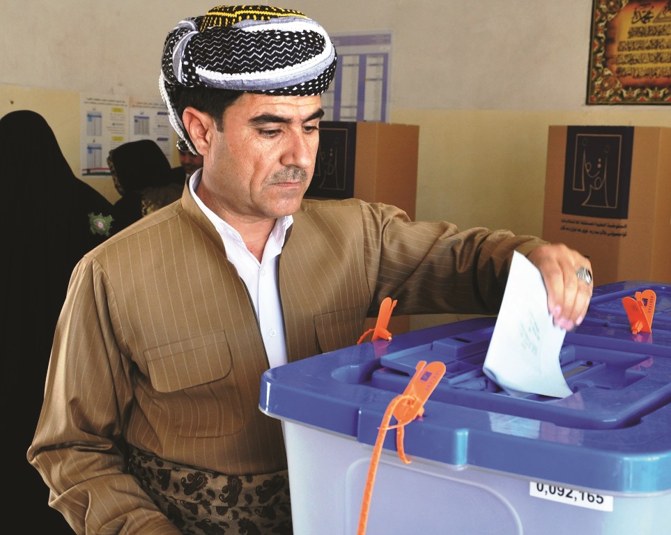 Kurdish people of Northern Iraq cast their ballot in the country’s first parliamentary election on  April 30, 2014. AA / Şıvan Sıddık