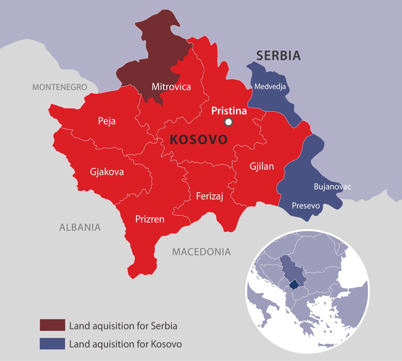 map kosovo serbia        <h3 class=